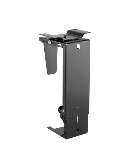 AISENS Soporte Giratorio y Altura Personalizable para CPU por Debajo de Escritorio con Mango de Bloqueo Fácil