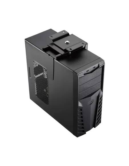 AISENS Soporte Giratorio y Altura Personalizable para CPU por Debajo de Escritorio con Mango de Bloqueo Fácil
