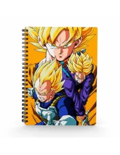 Libreta efecto 3d saiyans dragon ball z