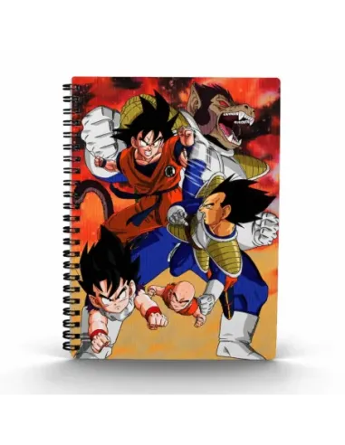 Libreta efecto 3d goku vs vegeta dragon ball z
