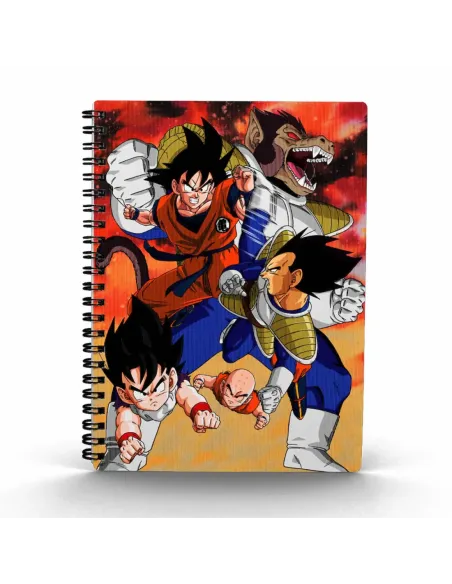 Libreta efecto 3d goku vs vegeta dragon ball z
