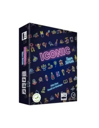 Juego de mesa iconic: neon stories