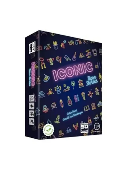 Juego de mesa iconic: neon stories