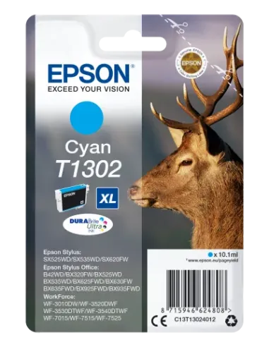 Epson Stag Cartucho T1302 cian