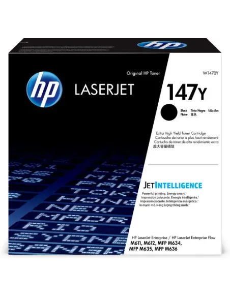 HP Cartucho de tóner Original HP LaserJet 147Y negro de capacidad superior