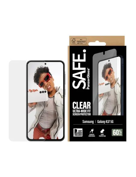 PanzerGlass SAFE. by ® Screen Protector Samsung Galaxy A37 5G | Ultra-Wide Fit w. EasyAligner Protector de pantalla 1 pieza(s)