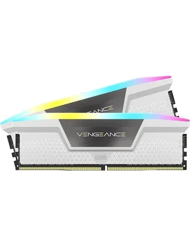 MEMORIA CORSAIR DDR5 64GB 2X32GB PC5600 VENGEANCE RGB BLANCA CMH64GX5M2B5600C40W