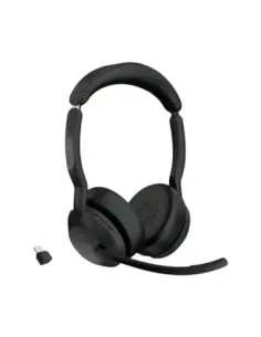 Auriculares jabra evolve2 55 ms stereo inalambrico negro
