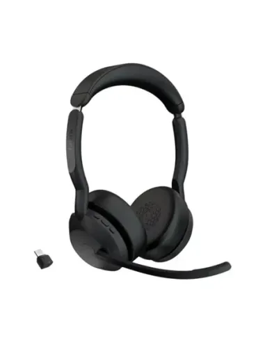 Auriculares jabra evolve2 55 ms stereo inalambrico negro