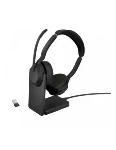 Auriculares jabra evolve2 55 ms stereo inalambrico negro