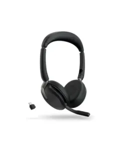 Auriculares jabra evolve2 65 flex uc stereo inalambrico negro