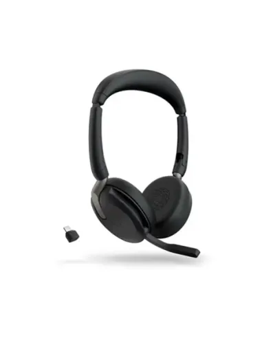 Auriculares jabra evolve2 65 flex uc stereo inalambrico negro