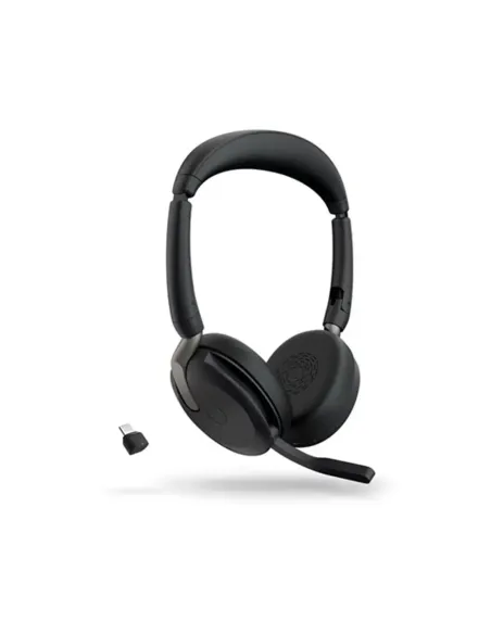 Auriculares jabra evolve2 65 flex uc stereo inalambrico negro