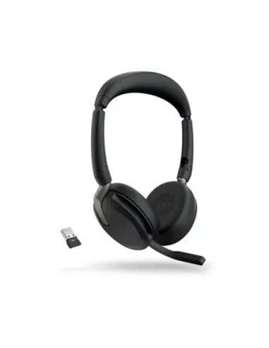 Auriculares jabra evolve2 65 flex uc stereo inalambrico negro