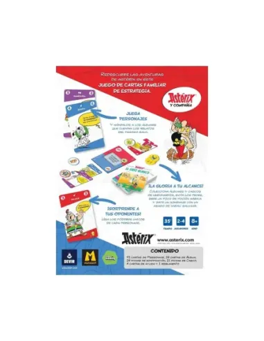 Juego de cartas asterix y compañía
