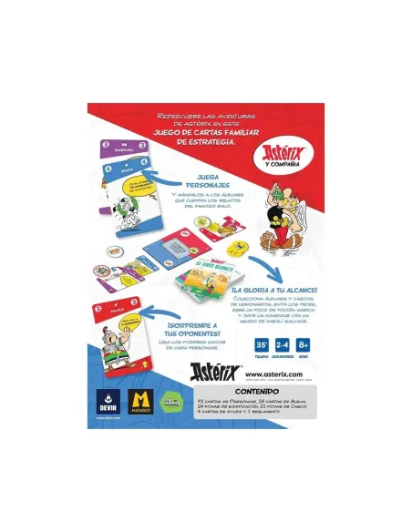 Juego de cartas asterix y compañía