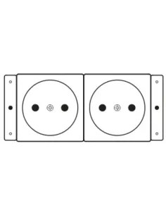 Kramer Electronics TS-2DE toma de corriente