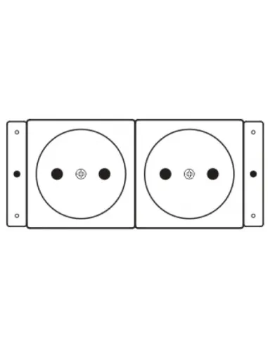 Kramer Electronics TS-2DE toma de corriente