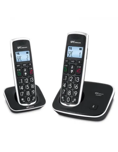 SPC 7609N Telefono DECT COMFORT KAISER DUO Negro