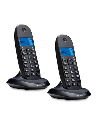 MOTOROLA C1002 CB+ Telefono DECT Negro Duo