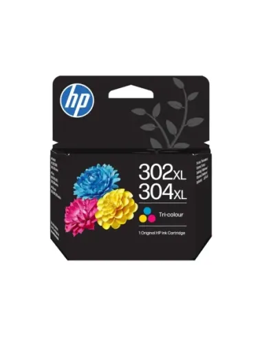 HP Cartucho de Tinta Original HP 302XL/304XL tricolor