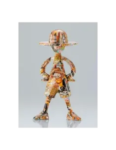 Figura tamashii nations one piece artcanvas escala 1 - 8 - 1000logs anniversary -  luffy