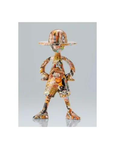 Figura tamashii nations one piece artcanvas escala 1 - 8 - 1000logs anniversary -  luffy