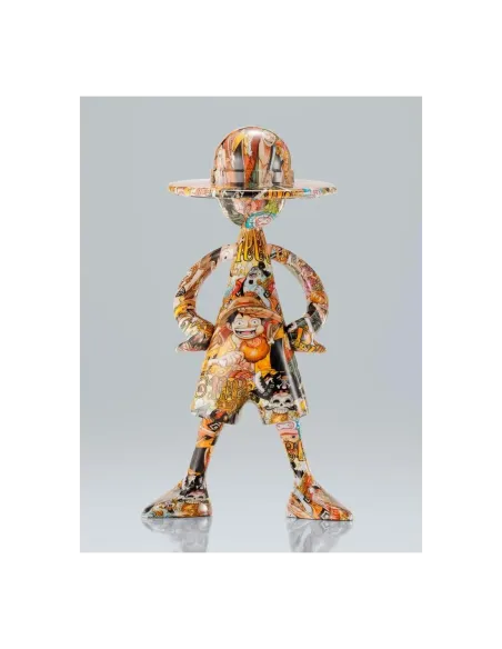 Figura tamashii nations one piece artcanvas escala 1 - 8 - 1000logs anniversary -  luffy