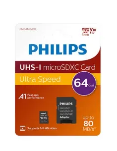Philips FM64MP45B 00 memoria flash 64 GB MicroSDXC UHS-I Clase 10 2