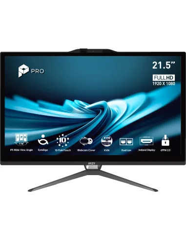 MSI Pro AP222T 14MA-613EU Intel® Core™ i3 i3-14100 54,6 cm (21.5") 1920 x 1080 Pixeles Pantalla táctil PC todo en uno 8 GB