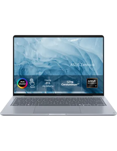 ASUS Zenbook 14 OLED UX3480KA-U2218W Copilot+ PC Copilot+ PC - Ordenador Portátil " WUXGA (AMD Ryzen AI 7 345, 16GB RAM, 512GB