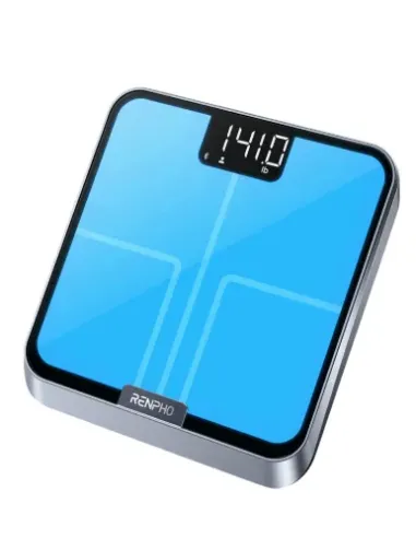 Renpho Elis Chroma Rectángulo Negro, Acero inoxidable Báscula personal electrónica