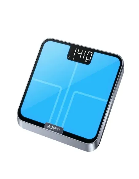 Renpho Elis Chroma Rectángulo Negro, Acero inoxidable Báscula personal electrónica