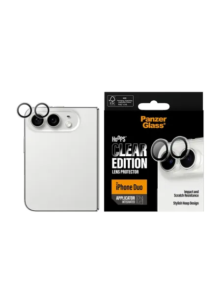 PanzerGlass ® Hoops® Camera Lens Protector Transparent iPhone Duo Protector de pantalla Apple 1 pieza(s)