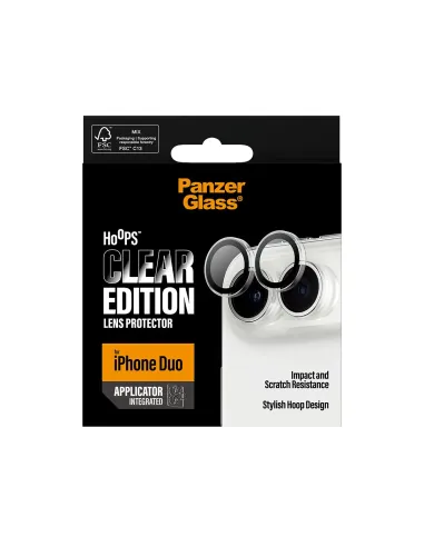 PanzerGlass ® Hoops® Camera Lens Protector Transparent iPhone Duo Protector de pantalla Apple 1 pieza(s)