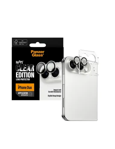 PanzerGlass ® Hoops® Camera Lens Protector Transparent iPhone Duo Protector de pantalla Apple 1 pieza(s)
