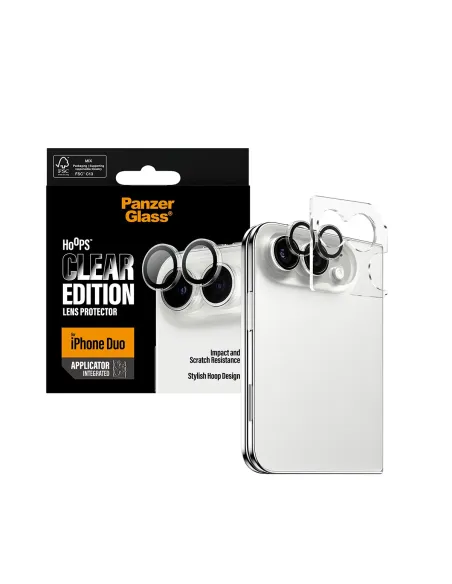 PanzerGlass ® Hoops® Camera Lens Protector Transparent iPhone Duo Protector de pantalla Apple 1 pieza(s)