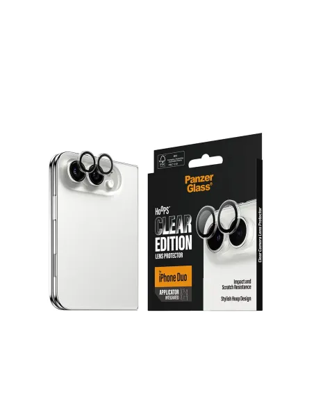PanzerGlass ® Hoops® Camera Lens Protector Transparent iPhone Duo Protector de pantalla Apple 1 pieza(s)