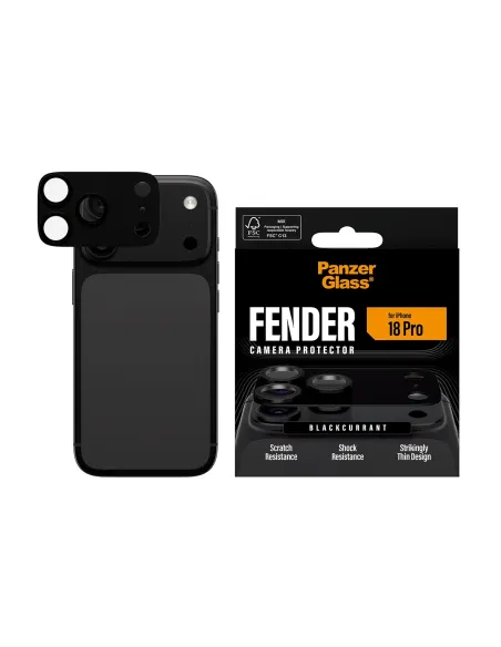 PanzerGlass ® Fender Camera Lens Protector Blackcurrant iPhone 18 Pro Protector de pantalla 1 pieza(s)