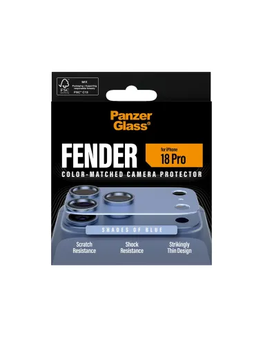 PanzerGlass ® Fender Camera Lens Protector Shades of Blue iPhone 18 Pro Protector de pantalla 1 pieza(s)