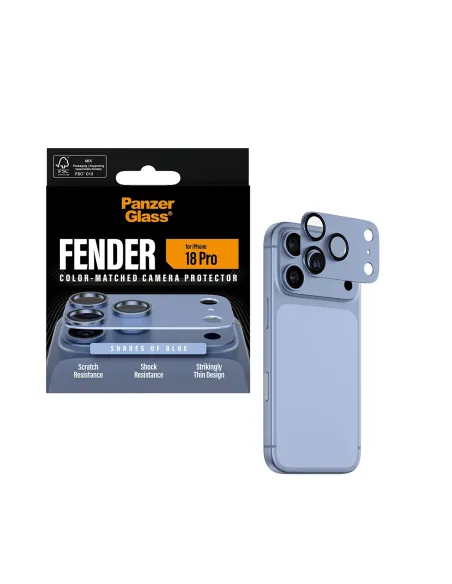 PanzerGlass ® Fender Camera Lens Protector Shades of Blue iPhone 18 Pro Protector de pantalla 1 pieza(s)