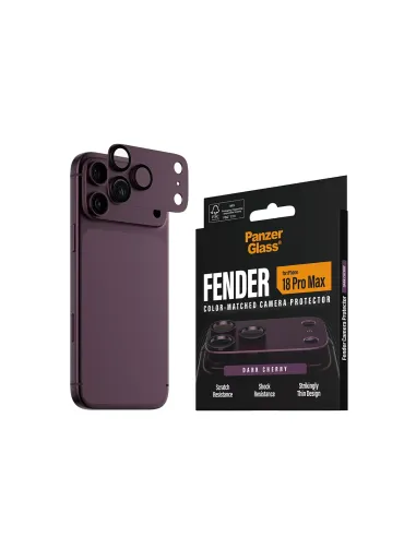 PanzerGlass ® Fender Camera Lens Protector Dark Cherry iPhone 18 Pro Max Protector de pantalla 1 pieza(s)