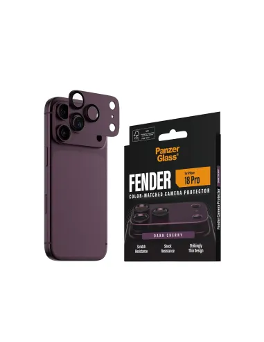 PanzerGlass ® Fender Camera Lens Protector Dark Cherry iPhone 18 Pro Protector de pantalla 1 pieza(s)