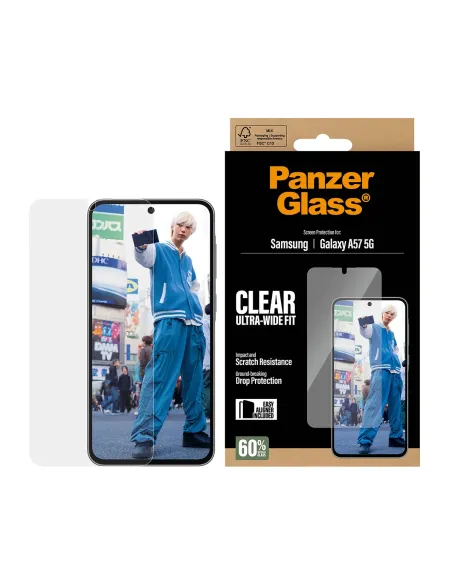 PanzerGlass ® Screen Protector Samsung Galaxy A57 5G | Ultra-Wide Fit w. EasyAligner Protector de pantalla 1 pieza(s)