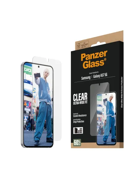 PanzerGlass ® Screen Protector Samsung Galaxy A57 5G | Ultra-Wide Fit w. EasyAligner Protector de pantalla 1 pieza(s)