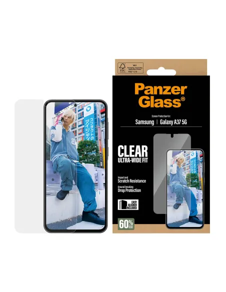 PanzerGlass ® Screen Protector Samsung Galaxy A37 5G | Ultra-Wide Fit w. EasyAligner Protector de pantalla 1 pieza(s)