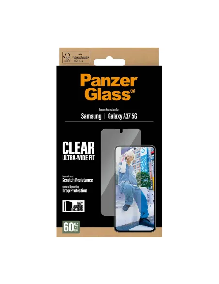 PanzerGlass ® Screen Protector Samsung Galaxy A37 5G | Ultra-Wide Fit w. EasyAligner Protector de pantalla 1 pieza(s)
