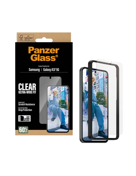 PanzerGlass ® Screen Protector Samsung Galaxy A37 5G | Ultra-Wide Fit w. EasyAligner Protector de pantalla 1 pieza(s)