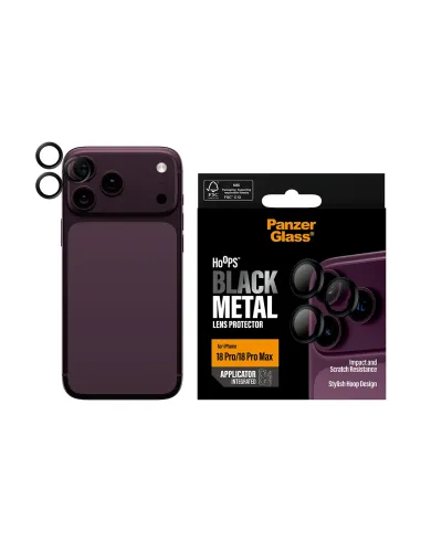 PanzerGlass ® Hoops® Camera Lens Protector Black iPhone 18 Pro | 18 Pro Max Protector de pantalla 1 pieza(s)