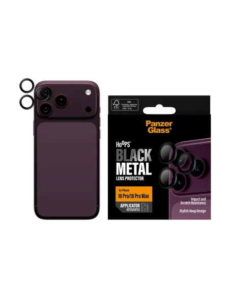 PanzerGlass ® Hoops® Camera Lens Protector Black iPhone 18 Pro | 18 Pro Max Protector de pantalla 1 pieza(s)